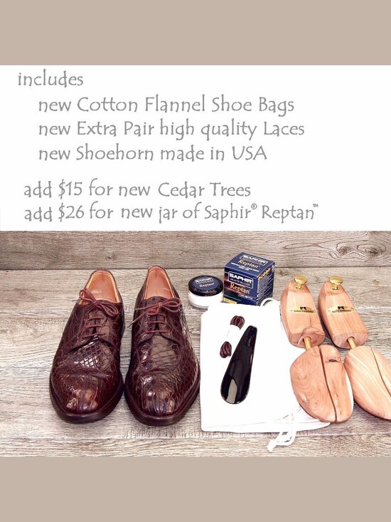 Mens Burgundy Crocodile-Print Leather Dress Oxfords main image 11